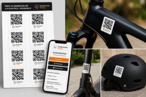Pack 10 Adhesivos QR Alta Resistencia